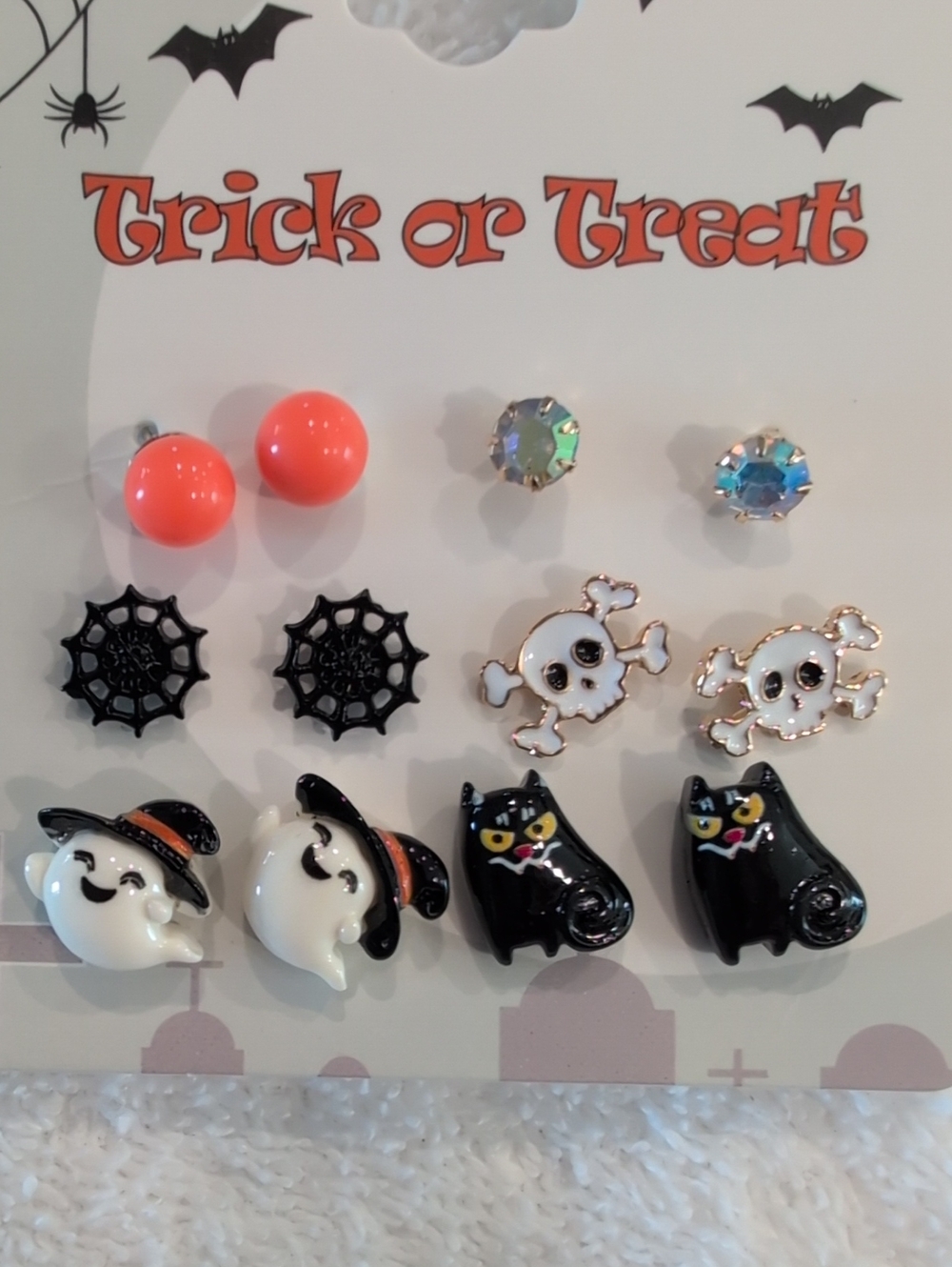Halloween Earring Set Of 6 Pairs